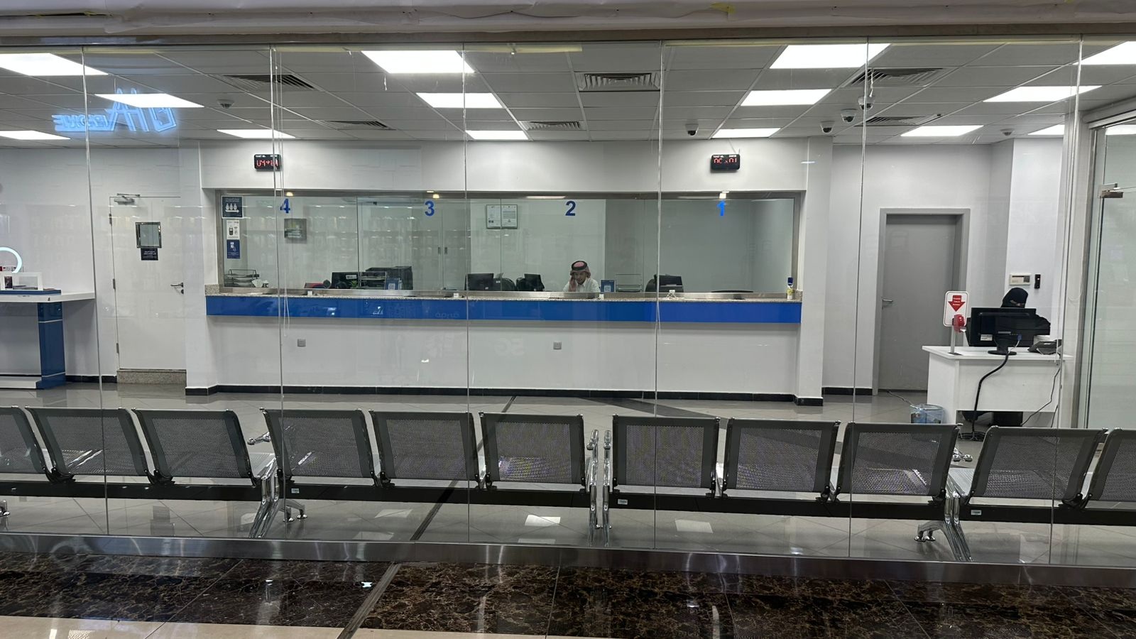 Aljazira Bank Fawri branch queue system photo 1